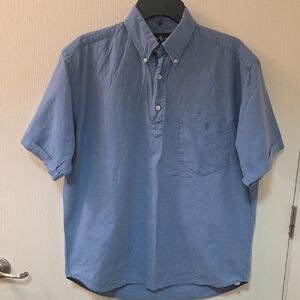 Ralph Lauren Light Blue Short-Sleeve Shirt Rare Vintage 70s